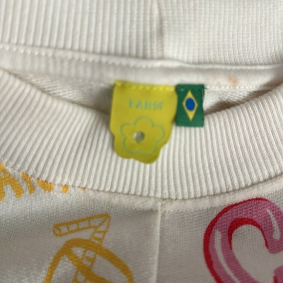 Farm Rio cropped sweatshirt size Small - Picture 2 of 7